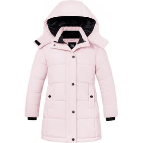 ZSHOW Girl's Winter Coats Hooded Outerwear Puffer Jacket Waterproof Warm Long Parka in Kuwait