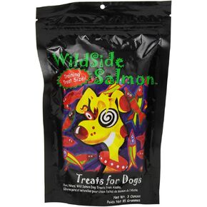 Freeze Dried Salmon Dog Treats, Wild Caught, Gluten Free, Grain Free, High Protein, Diabetic Friendly | Natural Fish Oil | Made in The USA