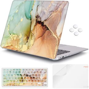 iCasso for MacBook Air 13 inch Case (Release 2010-2017 Older Version), Plastic Hard Shell Protective Case & Keyboard Cover Only for MacBook Air 13 Inch Model A1466/A1369 - Weeds