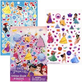 Innovative Designs Disney Princess Sticker Book | 4 Sheets | Over 300 Stickers