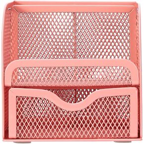 Metal Mesh Pen Holder Desk Organizer Pencil Holder Pencil Organizer Stationery Organizer Pen Pot Makeup Brush Organizer for Home School Office (Black)