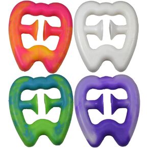 Tooth Squeeze and Pops, Assorted Colors - Hand Grip Strengthener, Fidgets Toys for Adults, Squishy Toys, - Party Favors, Piñata Stuffers, School Prizes, Dental Bags - (24) Pcs