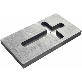 Cross Casting Ingot Mold Metal Refining Scrap Melting Casting Mold for Gold Silver Metal Refining Metal Jewelry