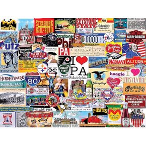 White Mountain Puzzles I Love Pennsylvania - 1000 Piece Jigsaw Puzzle
