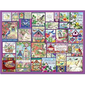 White Mountain Puzzles The Birds 500 Piece Jigsaw Fun Spring Puzzle