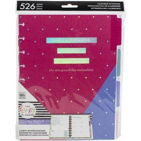 The Happy Planner 6 Month Undated Calendar ‑ Pink Classic Extension Pack - Dashboard