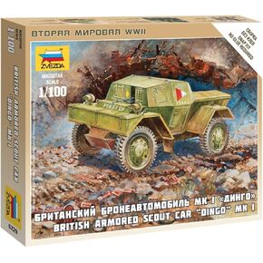 Zvezda Models British Armored Scout Car "Dingo" Mk.I Model Kit (1/100 Scale)