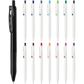 ZEBRA JJS29-15C-AZ Gel Ballpoint Pen, Sarasa R, 0.02 inch (0.4 mm), 14 Colors, Set of 15