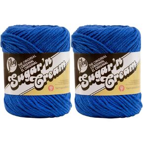 Bulk Buy: Lily Sugar 'n Cream 100% Cotton Yarn (2-Pack) (Dazzle Blue #1131)