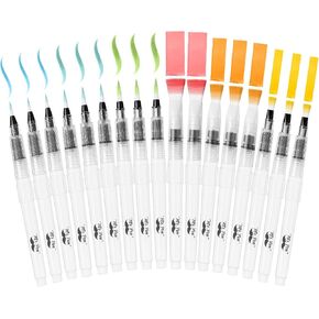 Mr. Pen- Watercolor Brush Pens, 18 Pack, Watercolor Brushes Set, Watercolor Pens for Adults, Water Brush Pen, Water Color Pens, Watercolor Brush Set, Refillable Brush Pen, Water Brushes for Watercolor