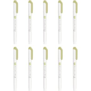 Zebra Highlighter, Mildliner, Mild Olive, 10 Count B-WKT7-MOL