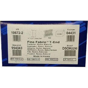 AVERY 1/4" Fine Fabric T-End Fasteners (10,000/box) - Blue, Modern Style