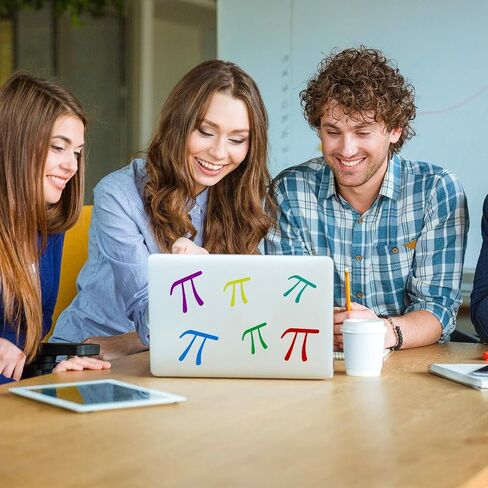 110 Pieces Pi Symbol Stickers Pi Vinyl Sticker Decoration for Pi Day Math Party Favors Classroom Wall Supply in Saudi Arabia