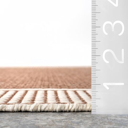 nuLOOM Gris Contemporary Indoor/Outdoor Area Rug, 3x5, Beige in Saudi Arabia