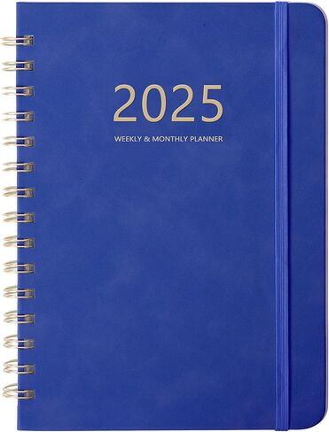 2024 Planner,Weekly and Monthly Academic Planner 2024, 6.4"x8.5",Daily Planner Calendar Planner, Premium Thick Pages,Twin-Wire Binding,Coated Tabs,Pocket Folder,Faux Leather Cover Yearly Agenda(Brown) in Saudi Arabia