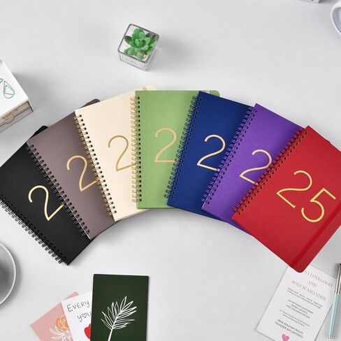 2025 Planner - 2025 Weekly Monthly Planner من يناير 2025 - ديسمبر 2025 ، مخطط التقويم 2025 مع علامات التبويب ، الجيب الداخلي ، 6.4 'x 8.5' ' in Kuwait
