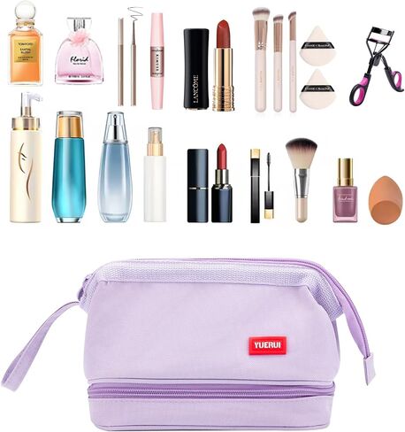 Pencil Case - 2-Layer Large Capacity Pencil Pouch with Sturdy Zipper, Big Aesthetic Stationery Pen Pouch with Handle, College Pencil Storage Box Organizer Makeup Bag for Women & Men(Black) in Saudi Arabia