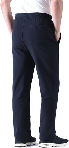 Zoulee Men's Casual Cotton Jogger Sweatpants Zipper Front Pants in Kuwait