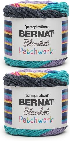 Bernat بطانية خيوط كريمة المعجنات - 2 حزمة من 300g / 10.5 أوقية - 100 ٪ بوليستر - #6 سوبر ضخمة - 220 ياردات - الحياكة / الكروشيه in Saudi Arabia
