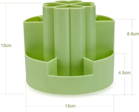 Rotating 360 Degree Pen Pencil Holder Desk-Organiser with 10 Compartments for Multifunctional Pen Pots Makeup Brushes Holder Desktop Stationary Storage for Home Office Supplies Desk Tidy in Saudi Arabia