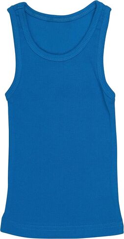 ToBeInStyle Kids Boys Girls Soft Lightweight Jersey Scoop Neck Tank Top in Kuwait
