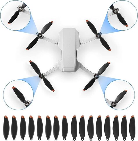 مراوح DJI Mini 3 استبدال شفرات الدعامة ملحقات منخفضة الضوضاء لـ DJI Mini 3 ملحقات الطائرة بدون طيار مسامير ومفكات حصرية 32 قطعة أطراف برتقالية in Kuwait