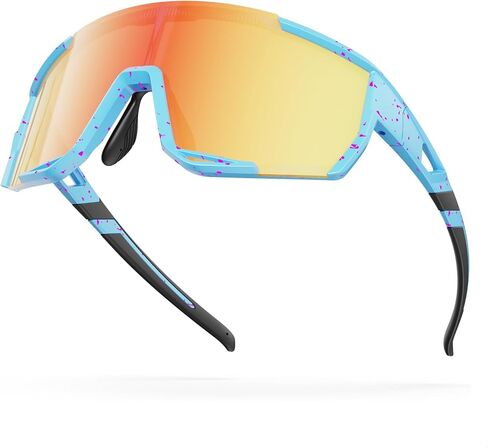 Polarized Sports Sunglasses for Men Women Youth Baseball Cycling Running Biking Fishing Glasses Black in Saudi Arabia