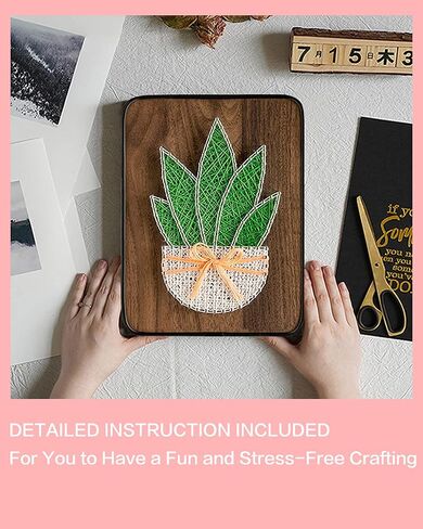 Bazima DIY String Art Kit للمبتدئين ، مجموعة الحرف اليومية DIY ، هدية فريدة من نوعها ، مجموعة حرفية للعطلات in Kuwait