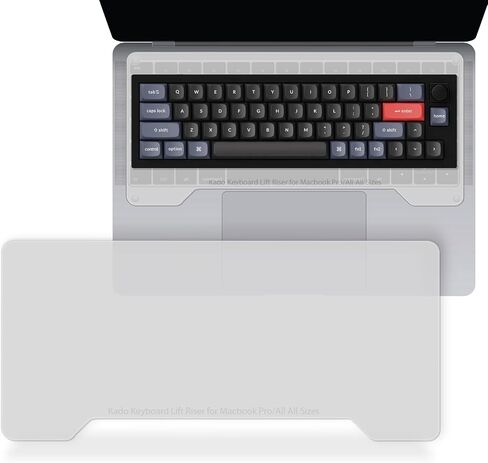 Kado Lift Riser Acrylic, Frosted Surface Transparent Anti-scratch 3mm Minimal Height, Office Gaming Mechnical MK BYOD/BYOK 40%/60%/65%/70% Laptop Right On Top, Made for MacBook Air/Pro 13"/14"/15"/16" in Saudi Arabia