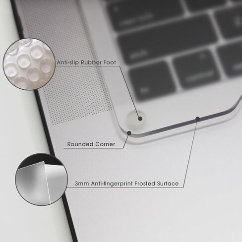 Kado Lift Riser Acrylic, Frosted Surface Transparent Anti-scratch 3mm Minimal Height, Office Gaming Mechnical MK BYOD/BYOK 40%/60%/65%/70% Laptop Right On Top, Made for MacBook Air/Pro 13"/14"/15"/16" in Saudi Arabia