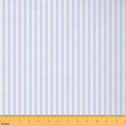 Blue White Stripes Upholstery Fabric by The Yard,Modern Simple Style Striped Fabric by The Yard Sewing Supplies,Geometry Cute Fabric for Upholstery and Home Accents,1 Yard,36" L x 59" W in Saudi Arabia