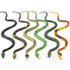 12Pcs Realistic Snake Simulation Toys for Halloween Party & Garden Props