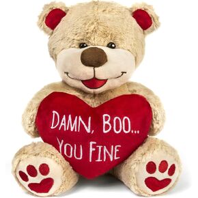 Seymour Butz Valentine Bear - Funny 8" Tall Premium Soft Teddy - Ideal for Long Distance Relationship Gifts & 1 Month for Girlfriend