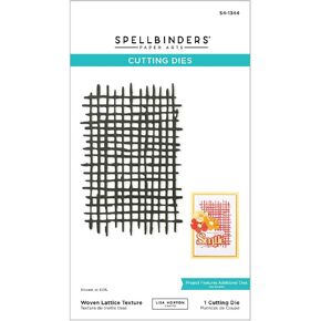 Spellbinders Woven Lattice Texture Etched Dies, Metal