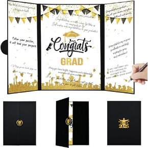 Graduation Guest Book, Blue Theme Class of 2025 Graduate Party Decorations, Graduation Congrats Signature Book Party Supplies, 2025 Grad Party Gifts for High School & College Celebrations
