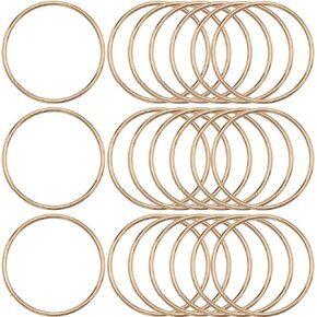 1 Box 60Pcs Metal O Ring 38mm Gold O Ring Buckles Multi Purpose Round Split Key Rings Iron Jump Rings Spring O Buckle Bulk for Hardware Bags Dog Leashes Craft Projects DIY Keychains Belts
