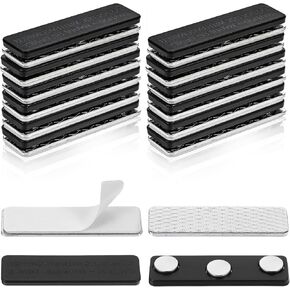 12 Pair Blackout Blind Accessory, Magnetic Curtain Closure, Magnetic Closure with Adhesive for Blackout Curtains, Small Curtain Clips, Magnetic Blinds for Horizontal Window Blinds