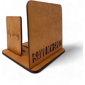 Wooden Book Holder Stand, Book Organizer, Reader's Gift, Mini Library with Book Holder, Book Nook Book Vallet, Book Storage Gift for Reader Bookish Gift Adjustable