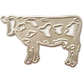 Cow Die Cut for Card Making,Scrapbooking Die-Cuts,Dies for Card Making, Animal Metal Cutting Dies Congratulations Die Cuts Happy Birthday Embossing Stencils Template for DIY Scrap-Booking Decor