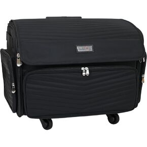 Everything Mary XL Rolling Craft Tote - Portable Organizer for Sewing, Quilting, Scrapbooking, Embroidery & Jewelry Supplies