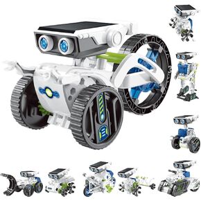 COBFDHA Toys for Kids Age 8-12, 12-in-1 STEM Building Robot Kit Science Learning Educational Experiment Kit, Gifts for 9 10 11 12 13 14 Year Old Boys.