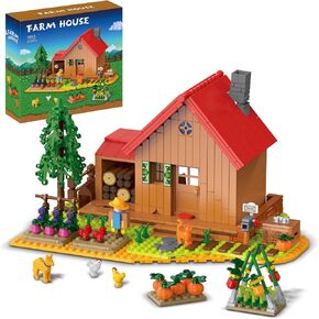 Stardew Farm House Building Kit Compatible with Lego,Valley Merch Building Set for Adults and Girls 845 pcs