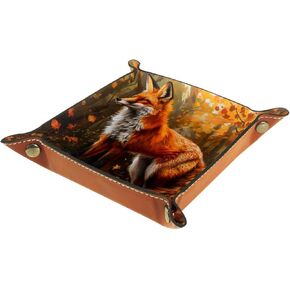 Galaxy Fox Dice Tray Dice Rolling Tray حامل نرد قابل للطي للألعاب النرد ، مثل RPG و DND وألعاب الطاولة الأخرى
