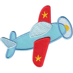 Airplane Patch Plane, Iron On/Sew On - Appliques for Kids Children