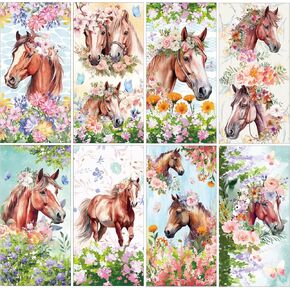 Rub on Transfers for Furniture Crafts Stickers - 8 Sheets Floral Rub on Transfer Stickers Furniture Crafts Flower Leaf Decals for Wood Scrapbook Doors Window DIY Home Office Decor 11.41 x 5.9 Inch