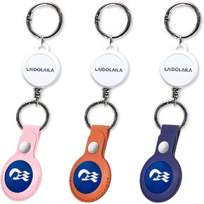 2Pcs Retractable Princess Cruise Medallion Holder Accessories,with 26"Steels Retractable Cord,Retractable Keychain Badge Holder with Key Ring