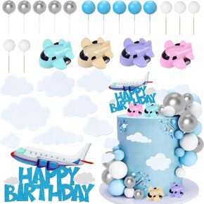Airplane Theme Birthday Cake Decoration Airplane Birthday Party Decorations Airplane Cake Toppers