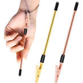Bracelet Helper Tool Jewelry Helpers - 2 Pcs Bracelet Buddy Fastening Necklace Clasp Helper to Put on Yourself, Bracelet Assistance Tool for Necklace Jewelry Watch Zipper (Gold, Rose Gold)