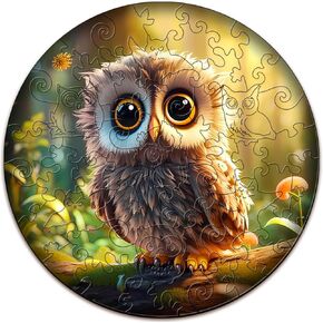 Wooden Puzzles for Kids Ages 4-8, Cute Bunny Puzzle, Unique Animal Shaped Wooden Jigsaw Puzzles for Kids, 50 Pieces Puzzles for Kids(50pcs,11.4 * 11.4in)