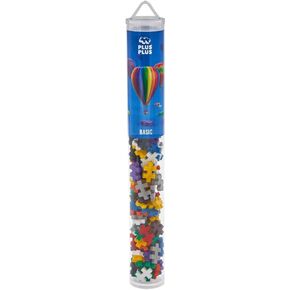 PLUS PLUS - Open Play Set - 1200 Piece - Basic Color Mix, Construction Building Stem Toy, Interlocking Mini Puzzle Blocks for Kids